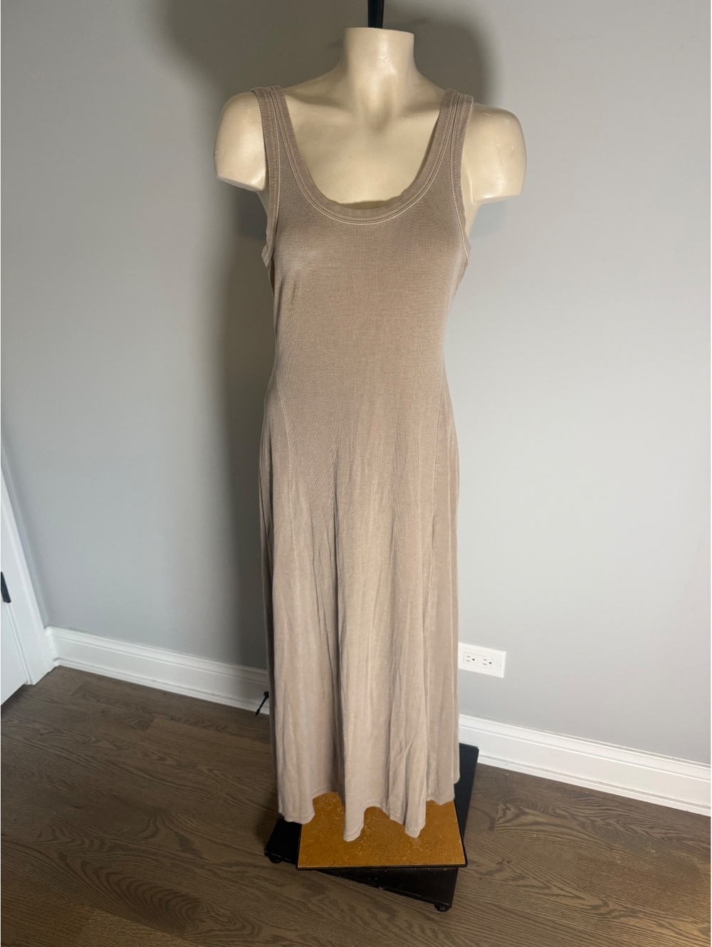 Marine Layer Taupe Sleeveless Tank Dress Medium